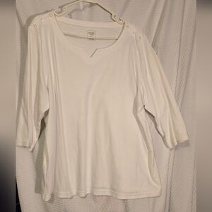 Hastings And Smith White Women's Top 2x